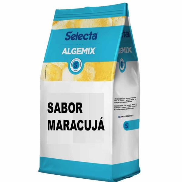 Imagem de Base Para Sorvetes Selecta Em Pó Algemix Sabor Maracujá 1kg Duas Rodas