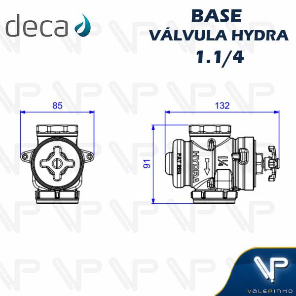 Imagem de Base para válvula de descarga deca hydra max 1.1/4 (dn32) 4550.404