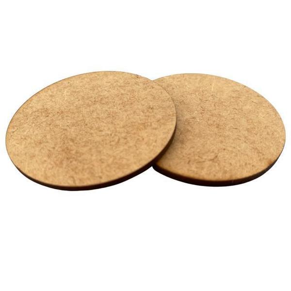 Imagem de Base Redonda Mdf Artesanato Biscuit Topo Bolo 12Cm 50 Peças