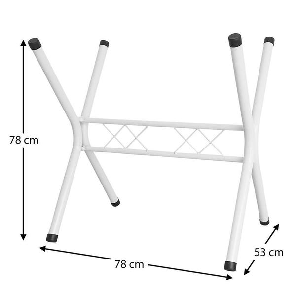 Imagem de Base Retangular Para Mesa De Jantar 120cm Pés De Mesa Reforçado Para Tampos Granito Mármore Madeira