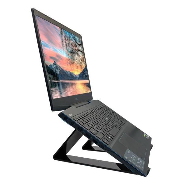 Imagem de Base Suporte Ergonomico para Notebook Apoio Mesa Portátil Corrige Postura Conforto Home Office