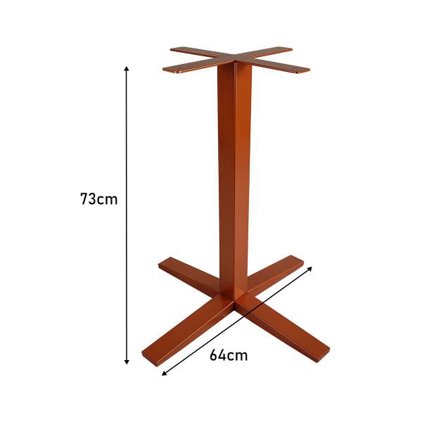 Imagem de Base Suporte para Mesa em Aço Modelo Rubi - Cobre