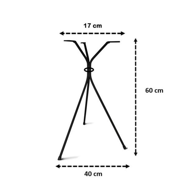 Imagem de Base Tripé de Mesa Preto 60cm Pe Mesinha Bistrô Decoração