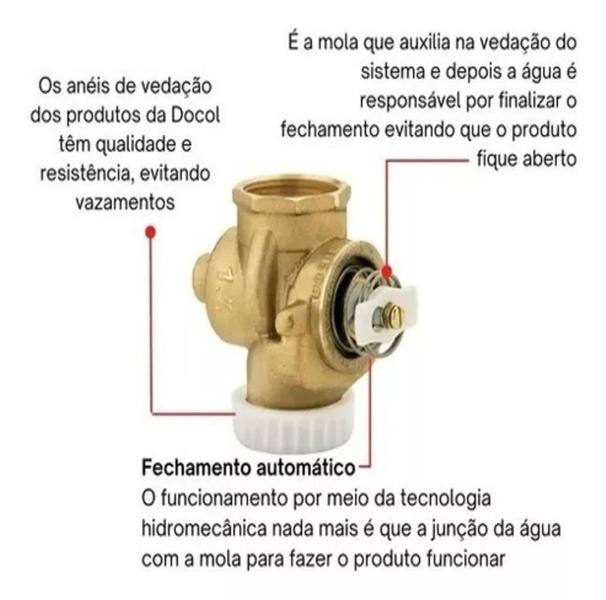 Imagem de Base Válvula Descarga Parede 11/2 Docol + Acabamento Cromado