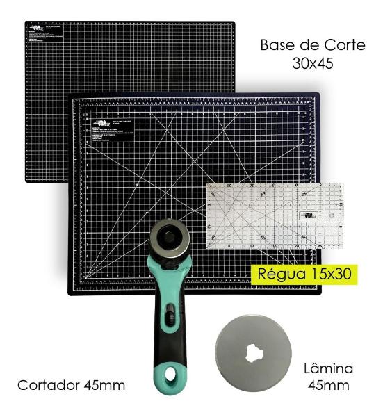 Imagem de Bases De Corte A3 Placa de Mesa 45x30 Régua de Acrílico 15x30 Cortador 45mm Disco Reserva