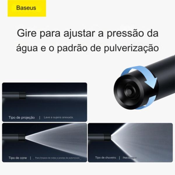 Imagem de Baseus Esguicho Água Lavadora Alta Pressão Com Bico Spray