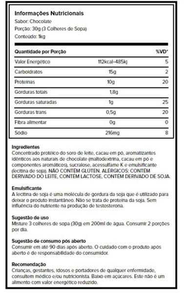 Imagem de Basic whey protein (1kg) - (sabor chocolate)