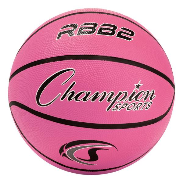 Imagem de Basketball Champion Sports Rubber Junior Tamanho 5 (27,5 cm) rosa