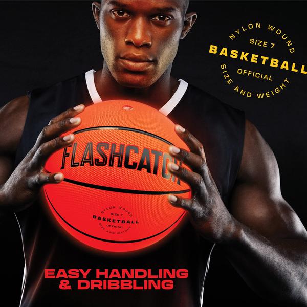 Basketball FlashCatch Light-up Glow in the Dark para crianças Imagem de Basketball FlashCatch Light-up Glow in the Dark para crianças