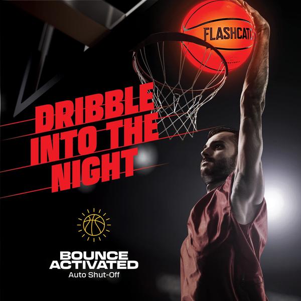 Basketball FlashCatch Light-up Glow in the Dark para crianças Imagem de Basketball FlashCatch Light-up Glow in the Dark para crianças