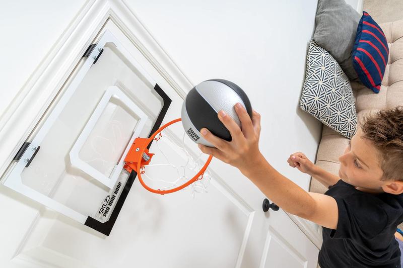 Imagem de Basketball SKLZ Pro Mini Hoop, espuma de 5 polegadas, preta/prata