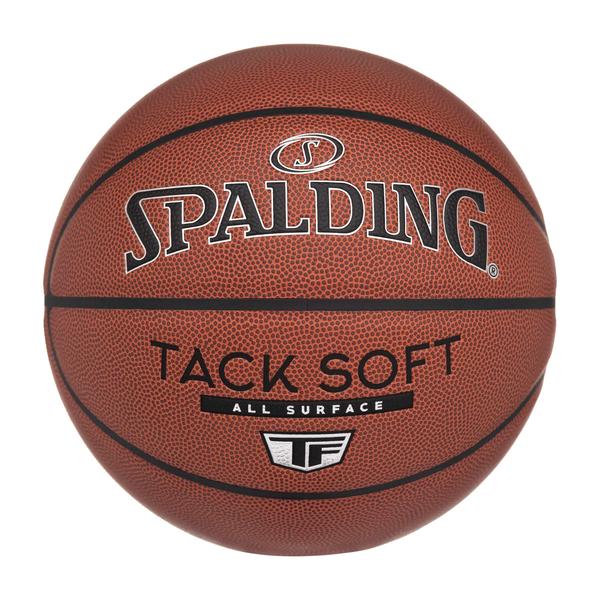 Imagem de Basketball Spalding Tack Soft TF para uso interno e externo, tamanho 7, 29,5 cm