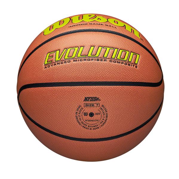 Imagem de Basketball WILSON Evolution Game Optic Amarelo Tamanho 7 - 29,5