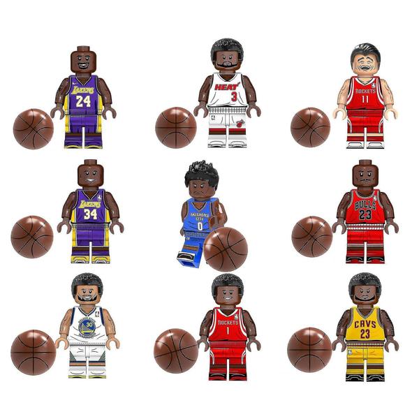 Imagem de Basquete Star Building Blocks Minifiguras Montadas Buildi