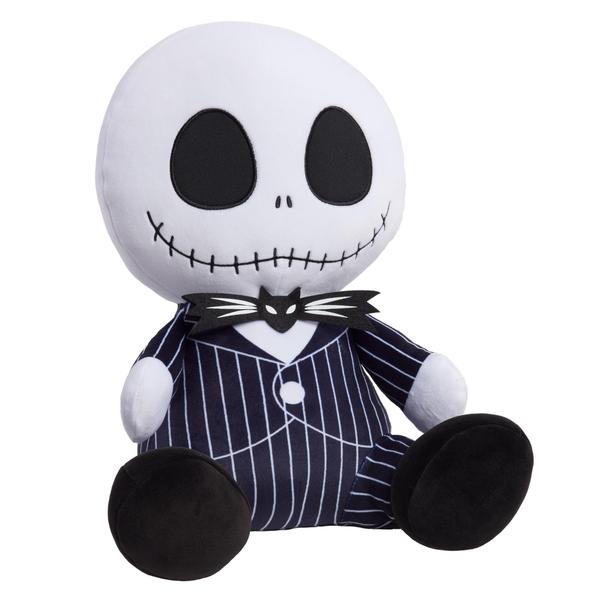 Imagem de Basta jogar The Nightmare Before Christmas, da Disney Tim Burton, Jack Skellington Comfort Weighted Plush, brinquedos infantis para maiores de 3 anos