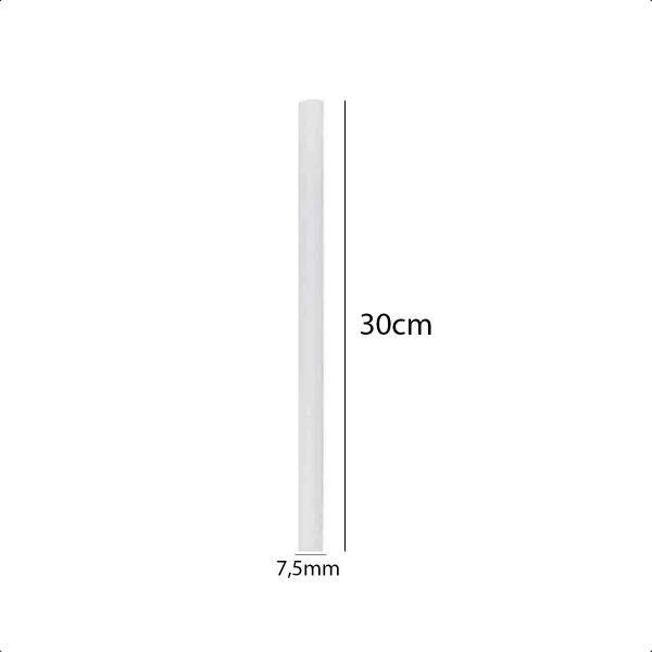 Imagem de Bastão Cola Quente Hot Melt 8 Tubos 7,5mmX300mm (0,7cmX30cm)