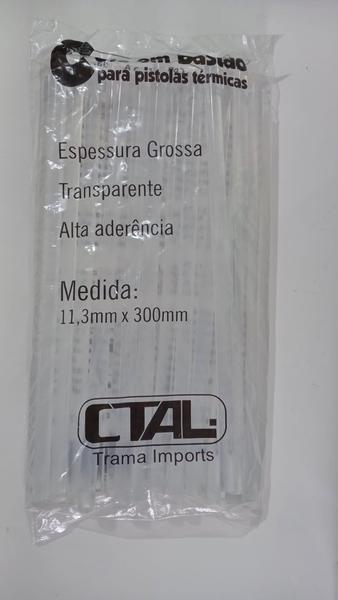 Imagem de Bastão cola quente transparente grossa 11,3mm x300mm