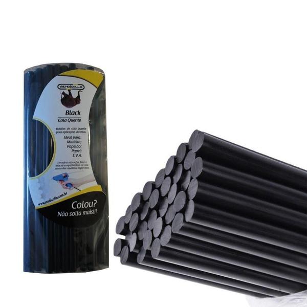 Bastão De Cola Quente Grossa Rendicolla Black 11,2 Mm 500 Gr Imagem de Bastão De Cola Quente Grossa Rendicolla Black 11,2 Mm 500 Gr