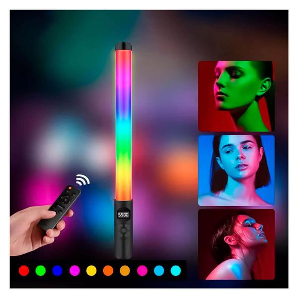 Imagem de Bastão De Luz Rgb Bastão Led Cores Para Selfie Rgd