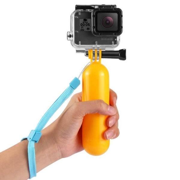 Imagem de Bastão Flutuante p/ Câmera Esportiva Eken H9R sjcam 4k Sport Bóia Suporte Surf Proteção Mergulho Flutuador