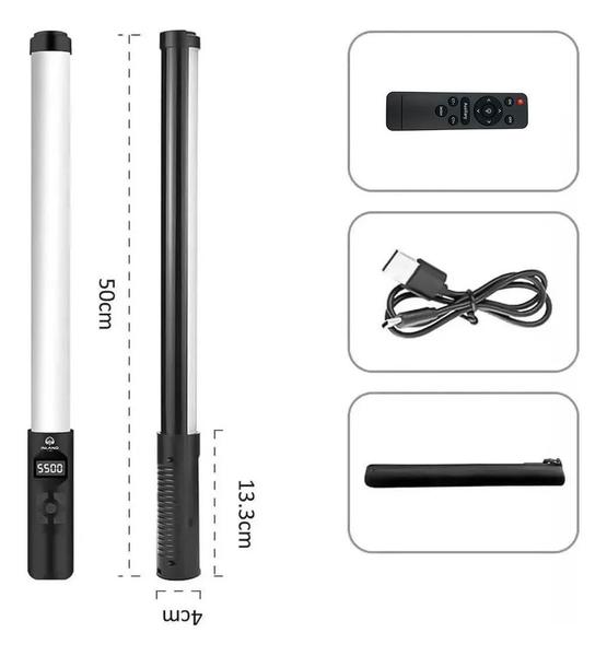 Imagem de Bastão Luz Led Preenchimento Rgb Controle Remoto Rgb Cor Da