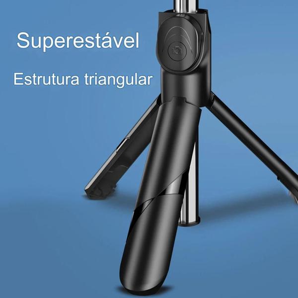 Imagem de Bastão Pau de Selfie Bluetooth XT-02 Retrátil Suporte Tripé