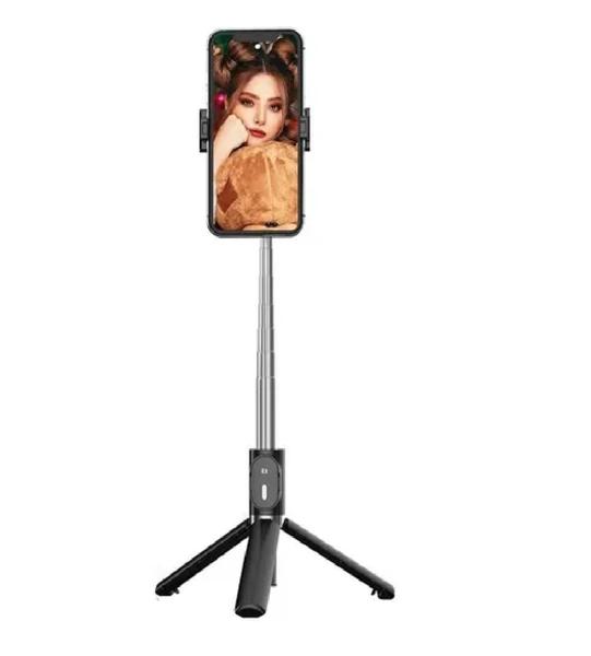 Imagem de Bastão Pau De Selfie Monopod Bluetooth Mini Tripé Celular Com Controle