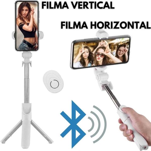 Imagem de Bastão Pau De Selfie Tripé Celular Smartphone Bluetooth Foto