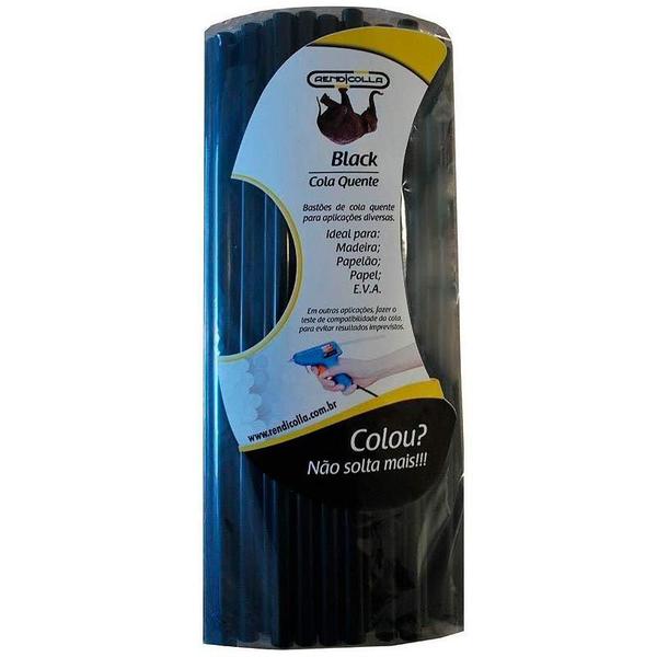 Bastão Refil Cola Quente 7,5MM Silicone Fino 500G Black RENDICOLLA Imagem de Bastão Refil Cola Quente 7,5MM Silicone Fino 500G Black RENDICOLLA