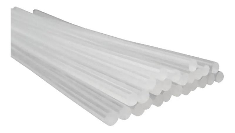 Bastão Refil De Cola Quente Fino - Transparente - 7mm- 10pçs - BRW Imagem de Bastão Refil De Cola Quente Fino - Transparente - 7mm- 10pçs