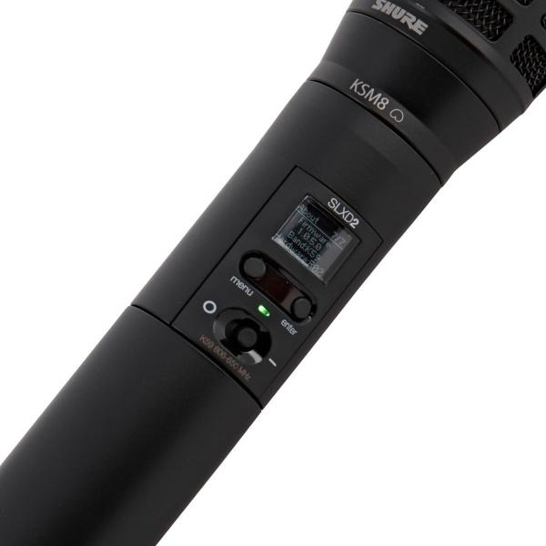 Imagem de Bastão shure slxd2/k8b-g58 de mão com capsula ksm8 dualdyne