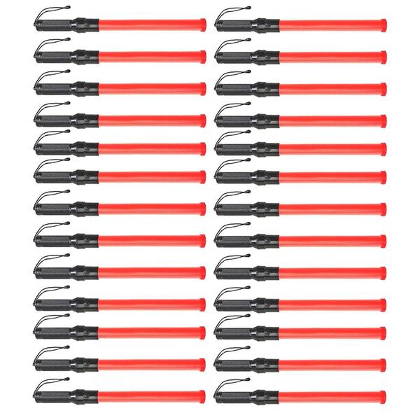 Imagem de Bastao Sinalizador Segurança Kit 50 Unidades Balizador Estacionamento Transito Flanelinha Fiscalizaçao Potente