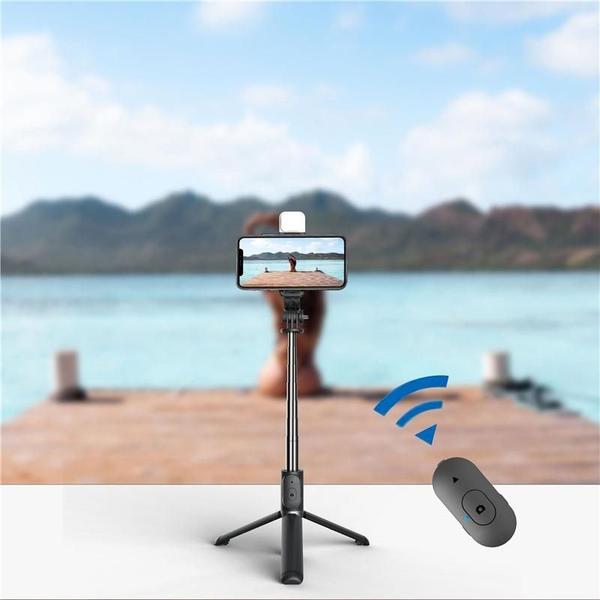 Imagem de Bastão Tripé Bluetooth Mini 360º Pau De Selfie 3em1 Celular