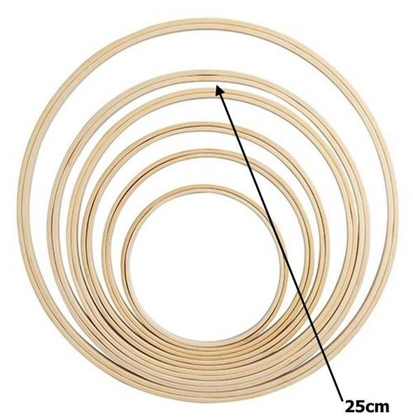 Imagem de Bastidor de Madeira (Bambu) sem tarraxa 25cm - Artepunto