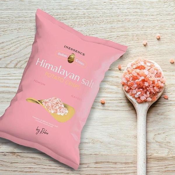 Batata Chips Com Sal Rosa Himalaia Rubio 125G Imagem de Batata Chips Com Sal Rosa Himalaia Rubio 125G