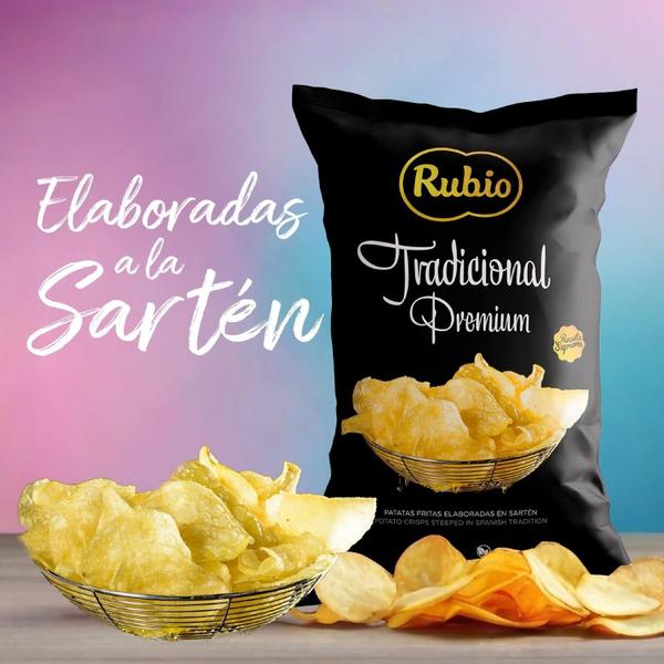 Imagem de Batata Chips Premium Tradicional Rubio 130G