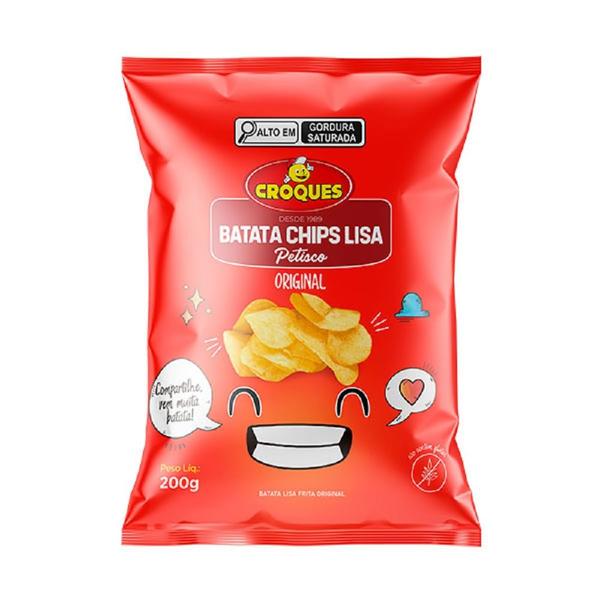 Batata Croques Chips Lisa Original 200g Imagem de Batata Croques Chips Lisa Original 200g