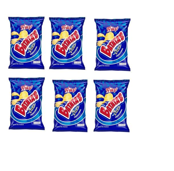 Batata Fritop Tradicional Salgadinho Chips 20G- Kit 100Un - Arcofood Imagem de Batata Fritop Tradicional Salgadinho Chips 20G- Kit 100Un
