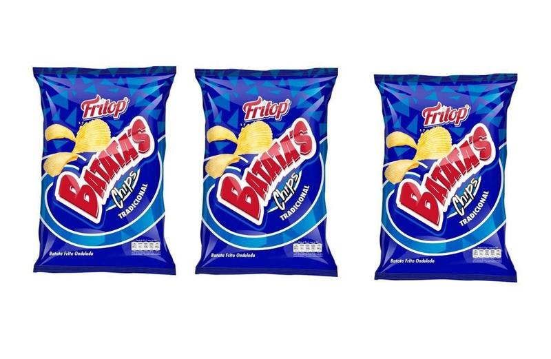 Batata Fritop Tradicional Salgadinho Chips 20G- Kit 100Un - Arcofood Imagem de Batata Fritop Tradicional Salgadinho Chips 20G- Kit 100Un