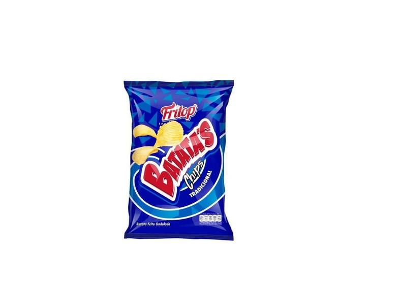 Batata Fritop Tradicional Salgadinho Chips 20G- Kit 100Un - Arcofood Imagem de Batata Fritop Tradicional Salgadinho Chips 20G- Kit 100Un