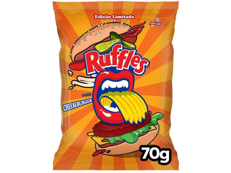 Batata Lanchonete Ruffles Hamburguer 70g Imagem de Batata Lanchonete Ruffles Hamburguer 70g