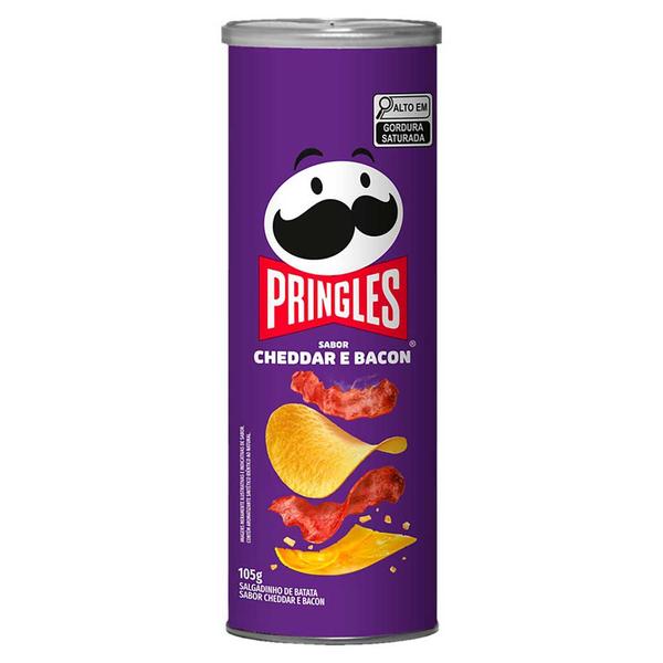 Batata Pringles Cheddar Bacon 105g Imagem de Batata Pringles Cheddar Bacon 105g