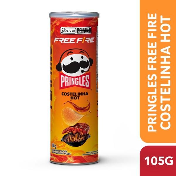 Imagem de Batata Pringles Free Fire Costelinha Picante 105g