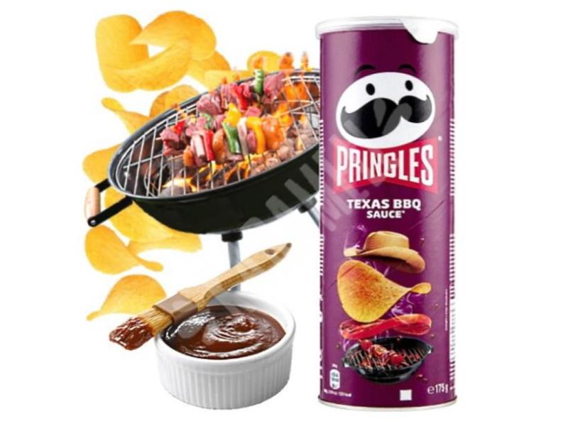 Imagem de Batata Pringles Texas Barbecue Importado 175g - 3 Unid