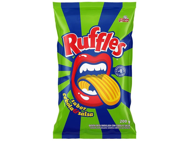 Batata Ruffles Elma Chips Cebola e Salsa 200g Imagem de Batata Ruffles Elma Chips Cebola e Salsa 200g