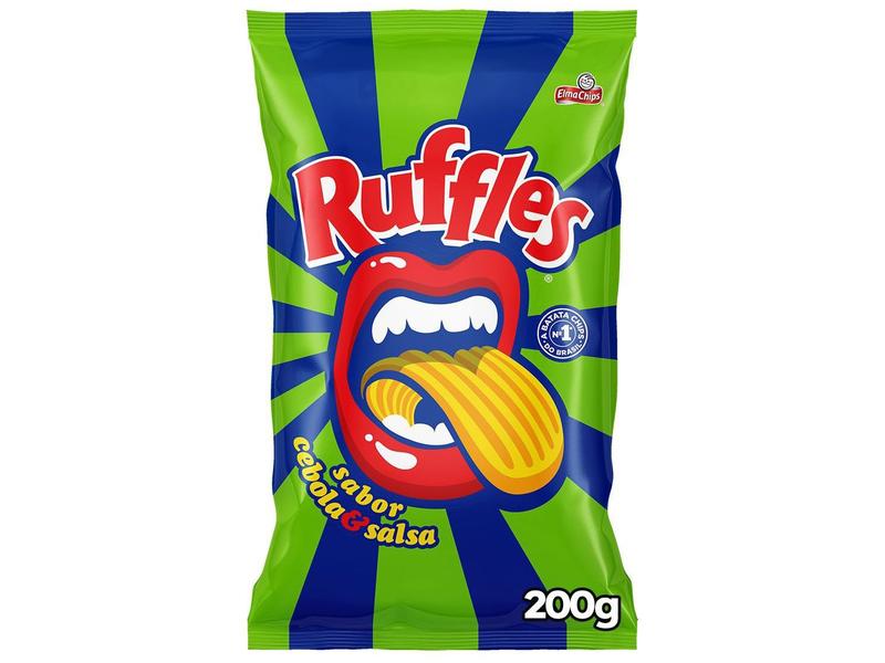 Batata Ruffles Elma Chips Cebola e Salsa 200g Imagem de Batata Ruffles Elma Chips Cebola e Salsa 200g