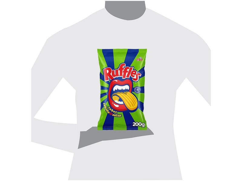 Batata Ruffles Elma Chips Cebola e Salsa 200g Imagem de Batata Ruffles Elma Chips Cebola e Salsa 200g