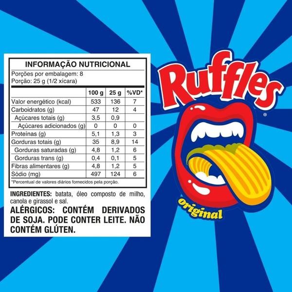 Batata Ruffles Original 76g Elma Chips Imagem de Batata Ruffles Original 76g Elma Chips