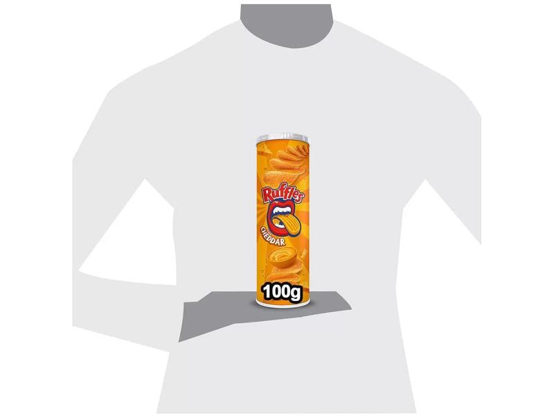 Batata Ruffles Tira Onda Queijo Cheddar 100g - 4 Unidades Imagem de Batata Ruffles Tira Onda Queijo Cheddar 100g