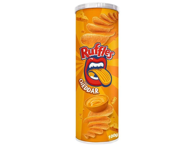Batata Ruffles Tira Onda Queijo Cheddar 100g - 4 Unidades Imagem de Batata Ruffles Tira Onda Queijo Cheddar 100g